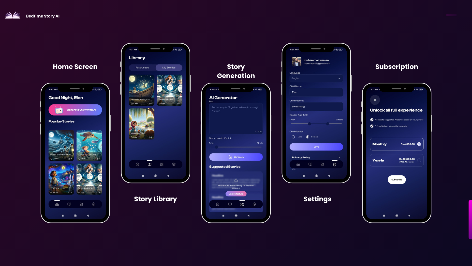 Bedtime Story AI