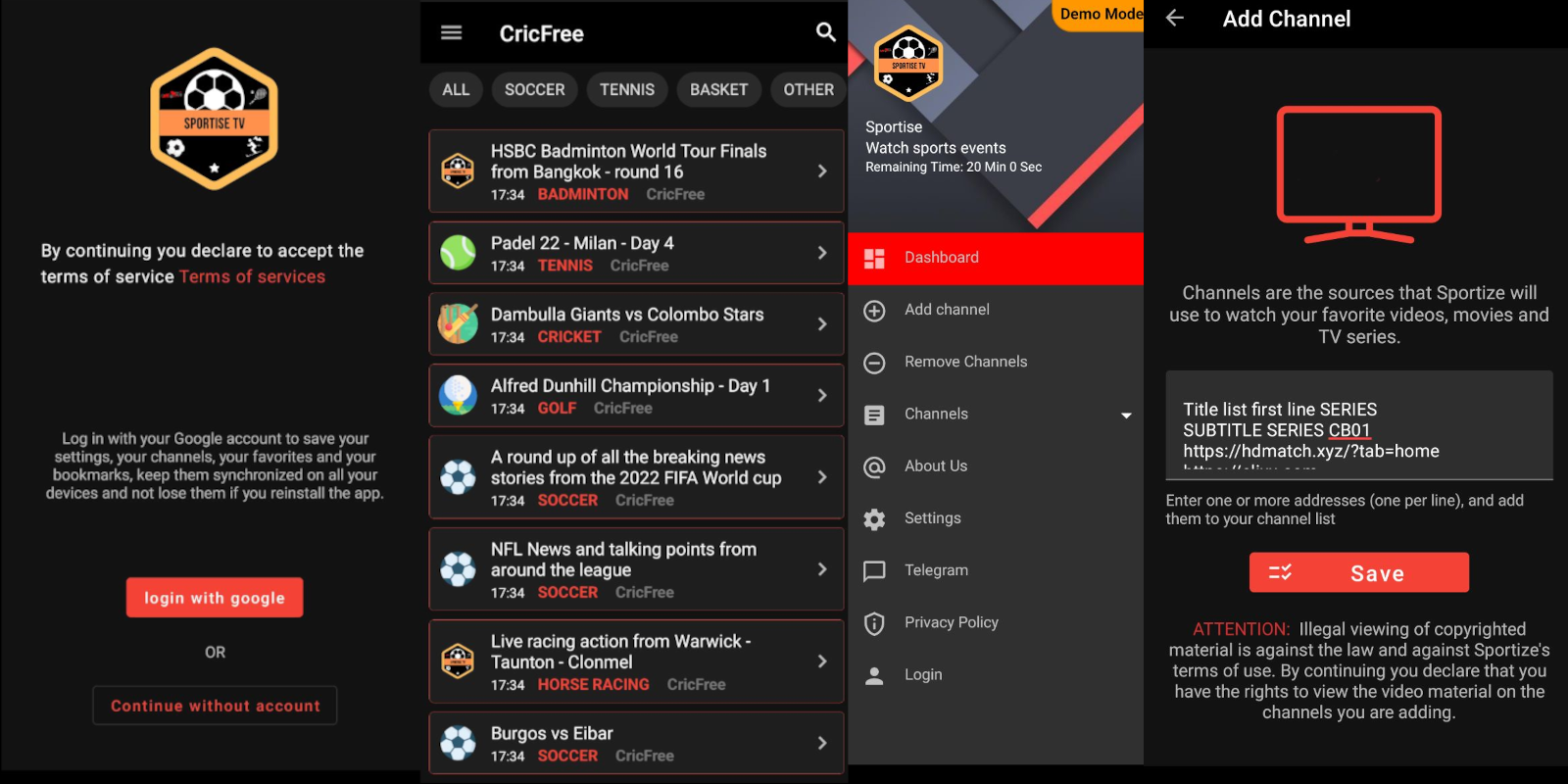 Sportise App
